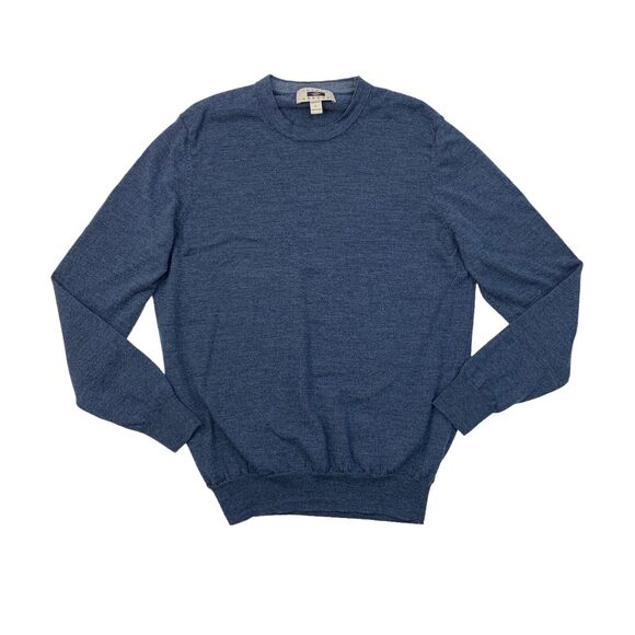 Joseph Abboud Sweater Mens L Large Modern Fit Cadet Blue Merino Wool Pullover - Picture 1 of 9